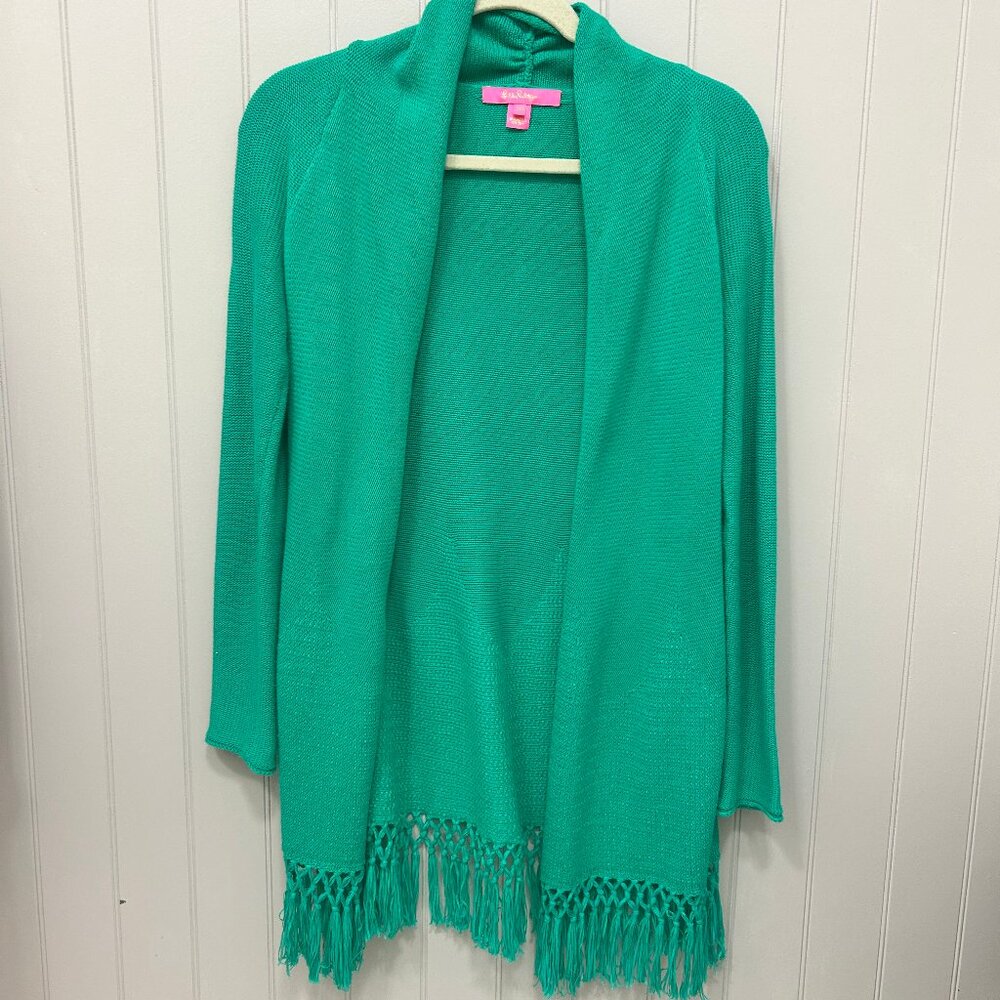 Green Lilly Pulitzer XXS Tatum cardigan